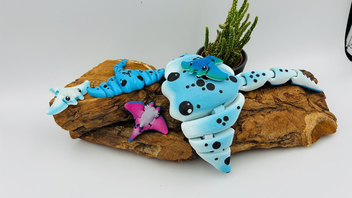 Niedlicher 3D-gedruckter Rochen – Perfekte Dekoration oder Geschenk!