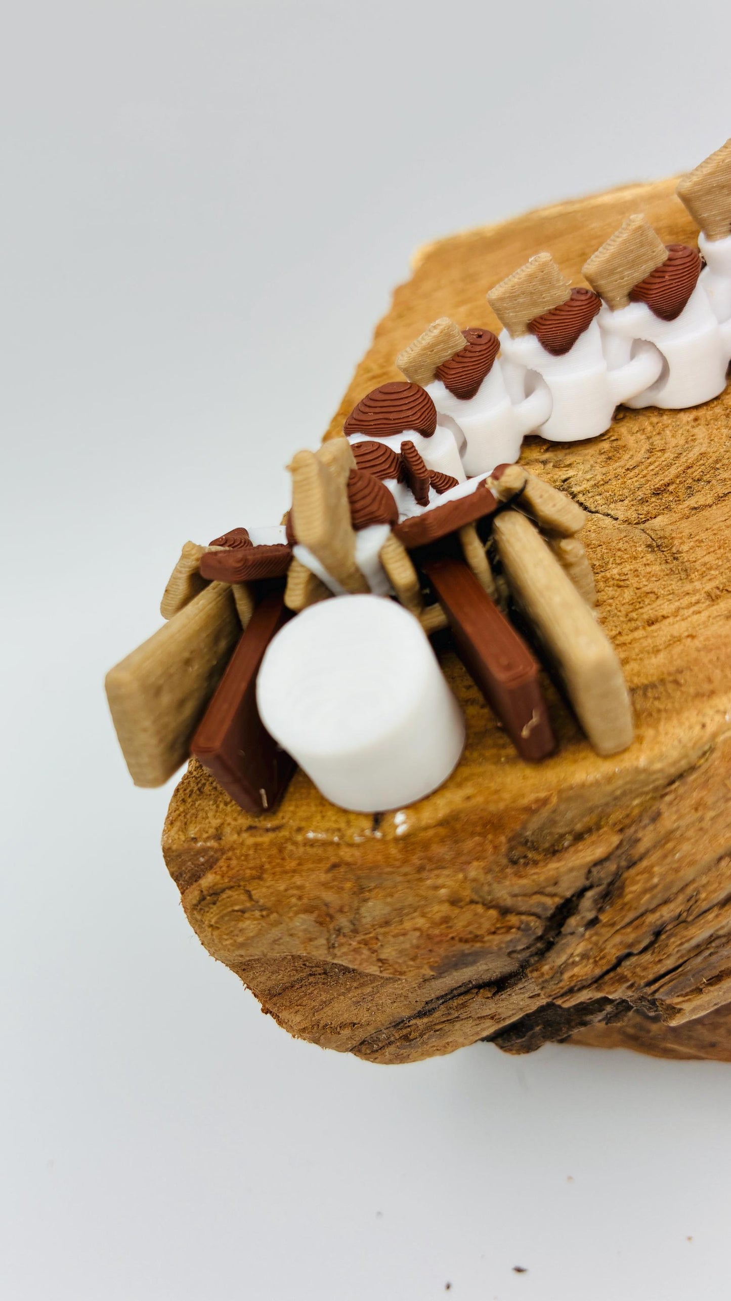 Beweglicher Baby S’mores Drache | 3D gedruckte Fantasyfigur | niedliches Drachenbaby | Geschenk für Fantasy- & Drachenfans