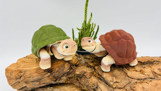 3D-gedruckte bewegliche Schildkröte – zieht sich in ihren Panzer zurück!