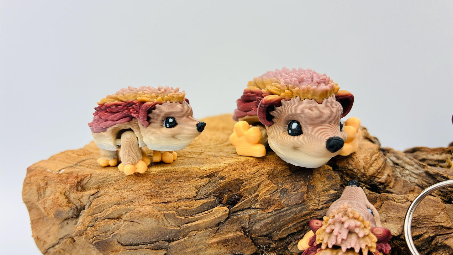 Beweglicher 3D-gedruckter Igel – flexibles Deko-Tier | liebevoll gefertigt | Geschenkidee