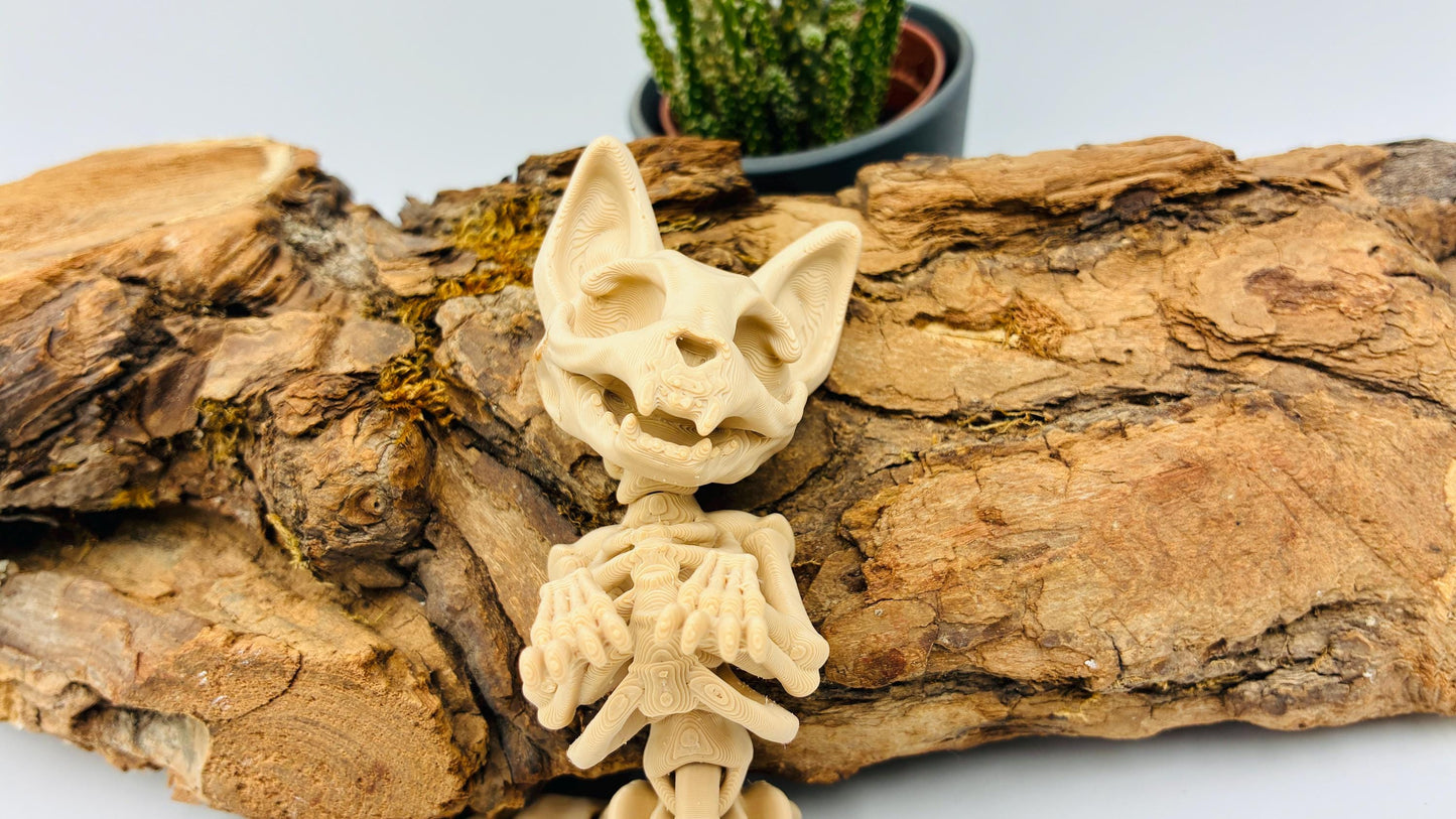 3D-gedrucktes Katzen-Skelett – Dekoration mit Geschichte & Bedeutung