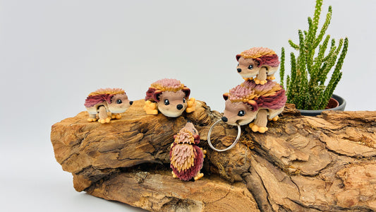 Beweglicher 3D-gedruckter Igel – flexibles Deko-Tier | liebevoll gefertigt | Geschenkidee