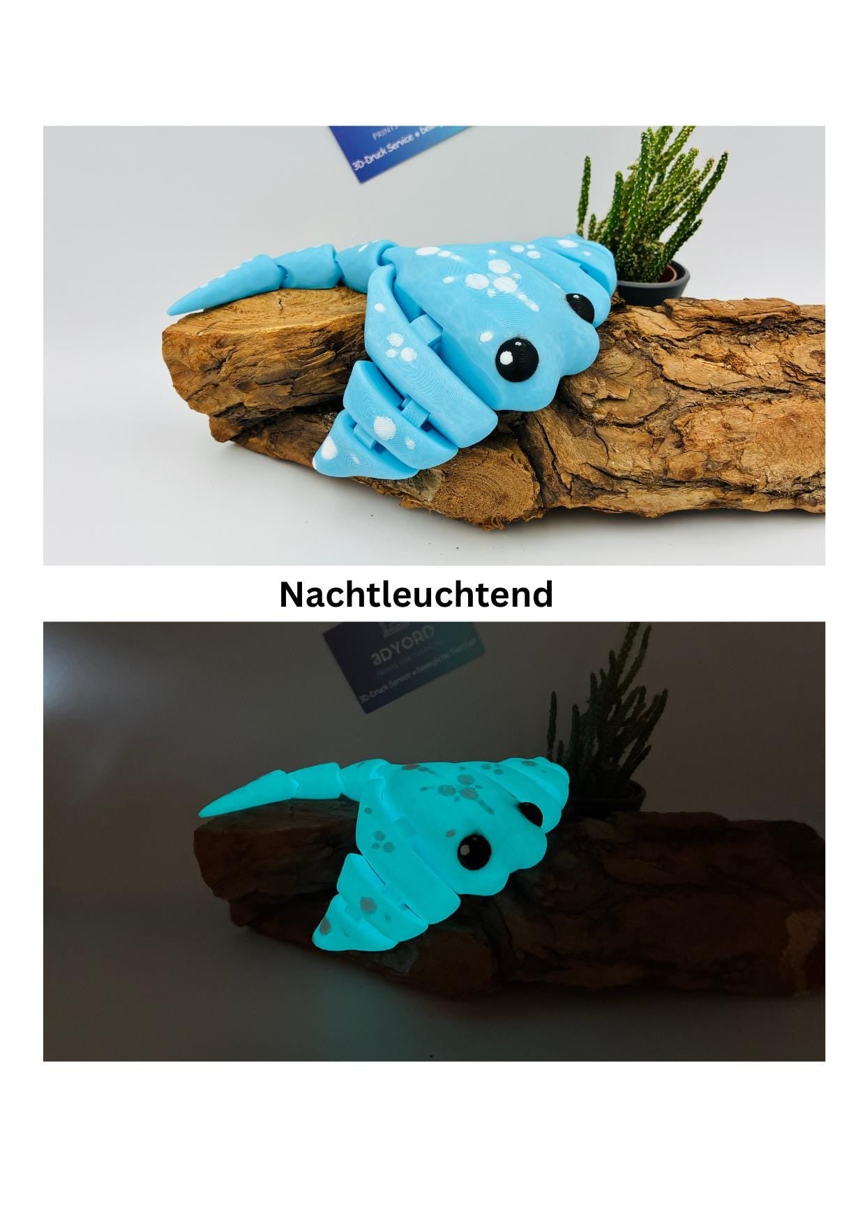 Niedlicher 3D-gedruckter Rochen – Perfekte Dekoration oder Geschenk!