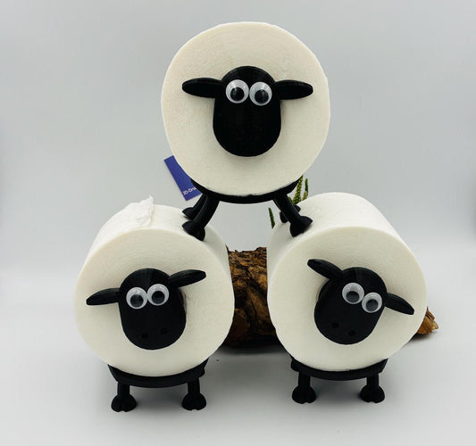 Lustiger Schaf-Klopapierhalter – 3D gedruckt – Badezimmer Dekoration, WC Ersatzrollenhalter