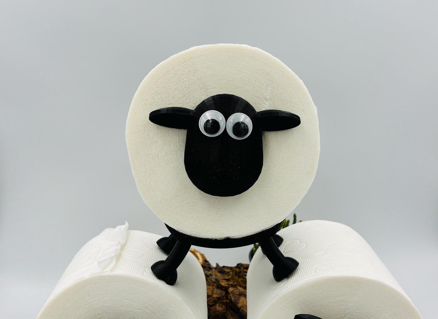 Lustiger Schaf-Klopapierhalter – 3D gedruckt – Badezimmer Dekoration, WC Ersatzrollenhalter