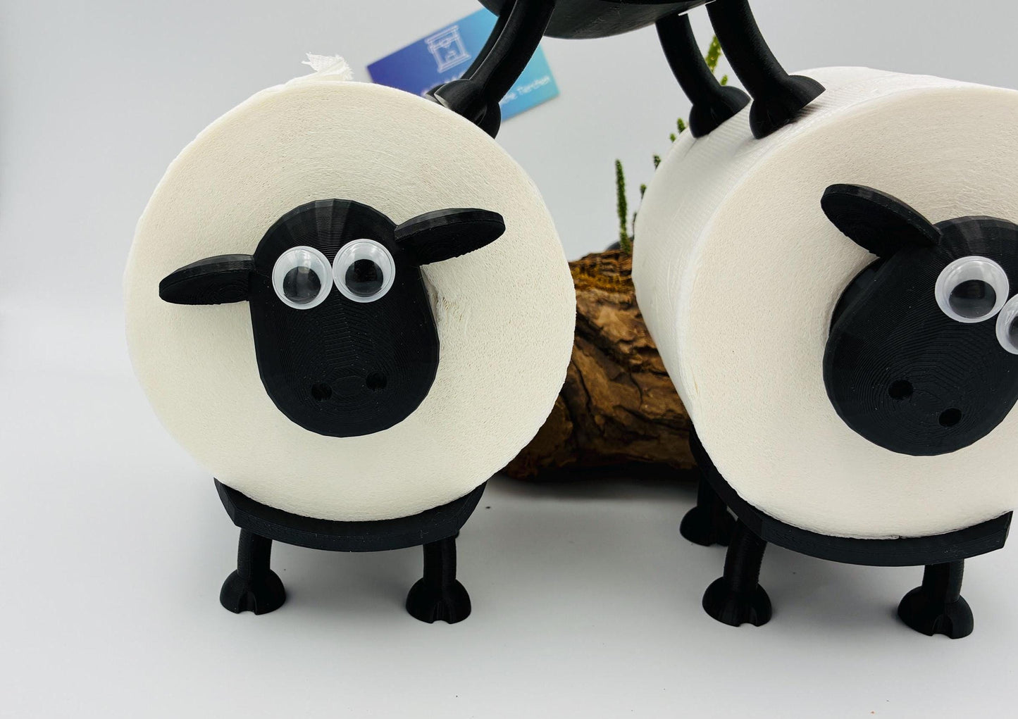 Lustiger Schaf-Klopapierhalter – 3D gedruckt – Badezimmer Dekoration, WC Ersatzrollenhalter