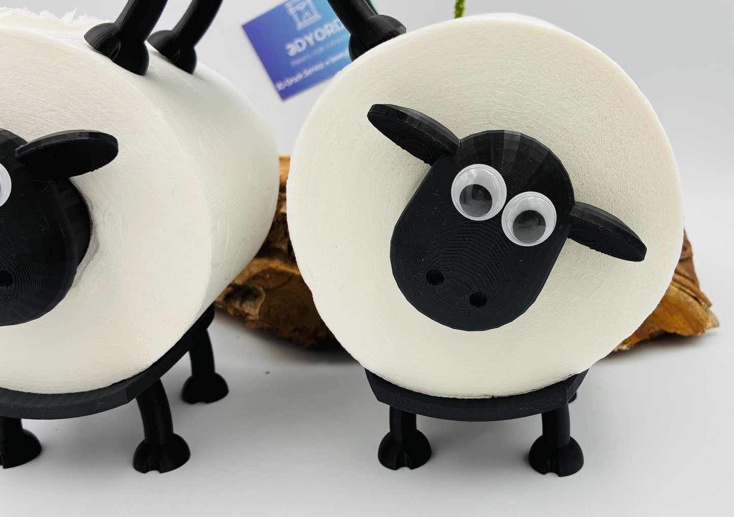 Lustiger Schaf-Klopapierhalter – 3D gedruckt – Badezimmer Dekoration, WC Ersatzrollenhalter