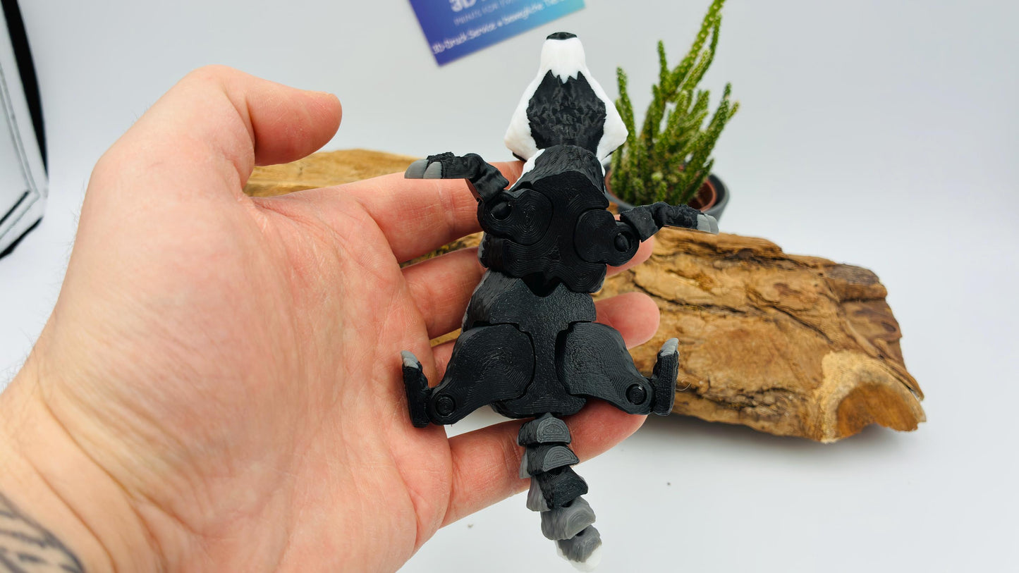 Unser Dachs – Bewegliche 3D-gedruckter Waldbewohner | Dekoration & Sammlerstück