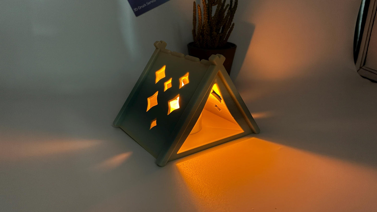 Bewegliche 3D gedruckte Baby Eule – optional als Schlüsselanhänger – mit Zelt oder Baumstumpf kombinierbar