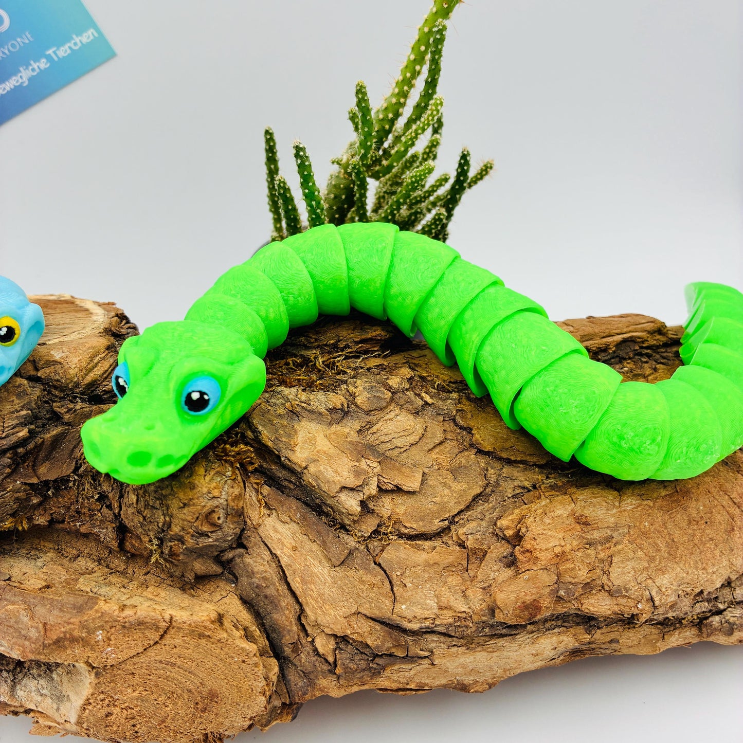 3D gedruckte bewegliche Schlange, nachtleuchtend, verschiedene Farben & Größen, inspiriert von Gary de Snake, dekorative Fidget-Schlange
