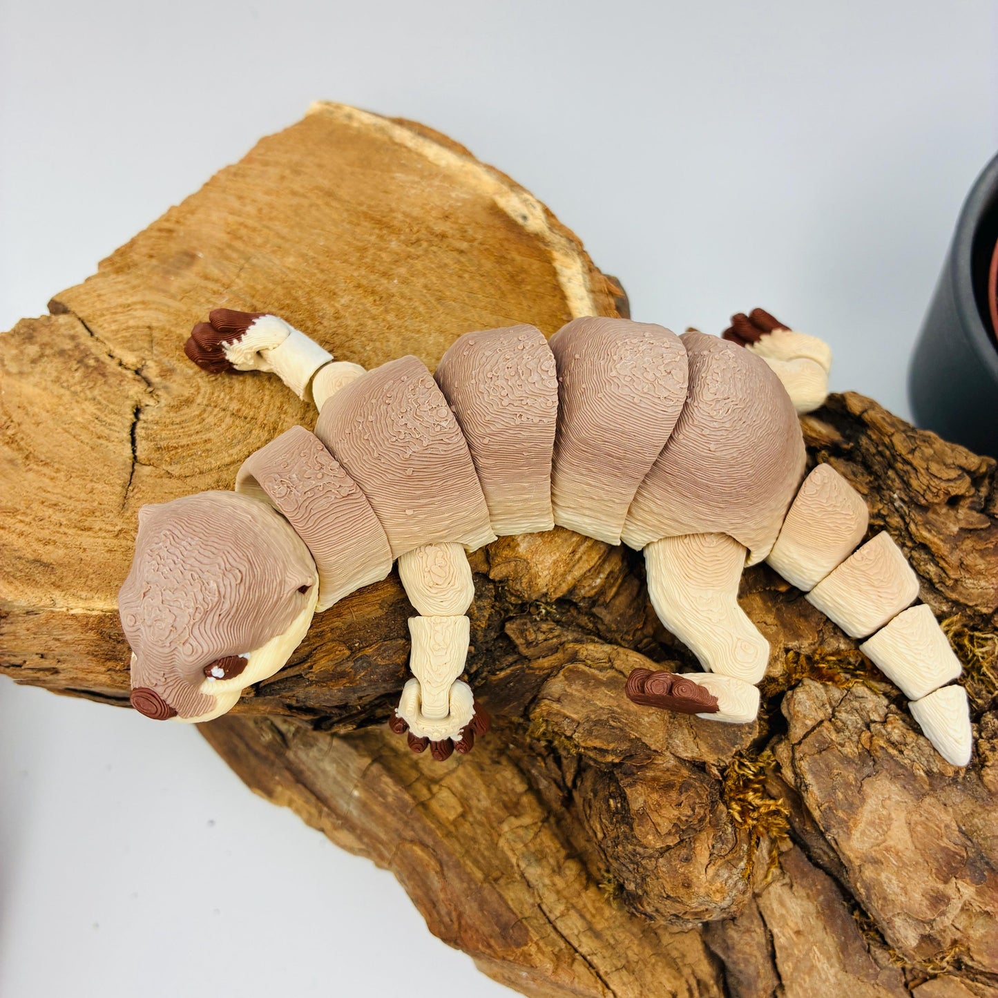 Beweglicher 3D-gedruckter Otter – Flexi Tierfigur in Wunschfarbe & 3 Größen