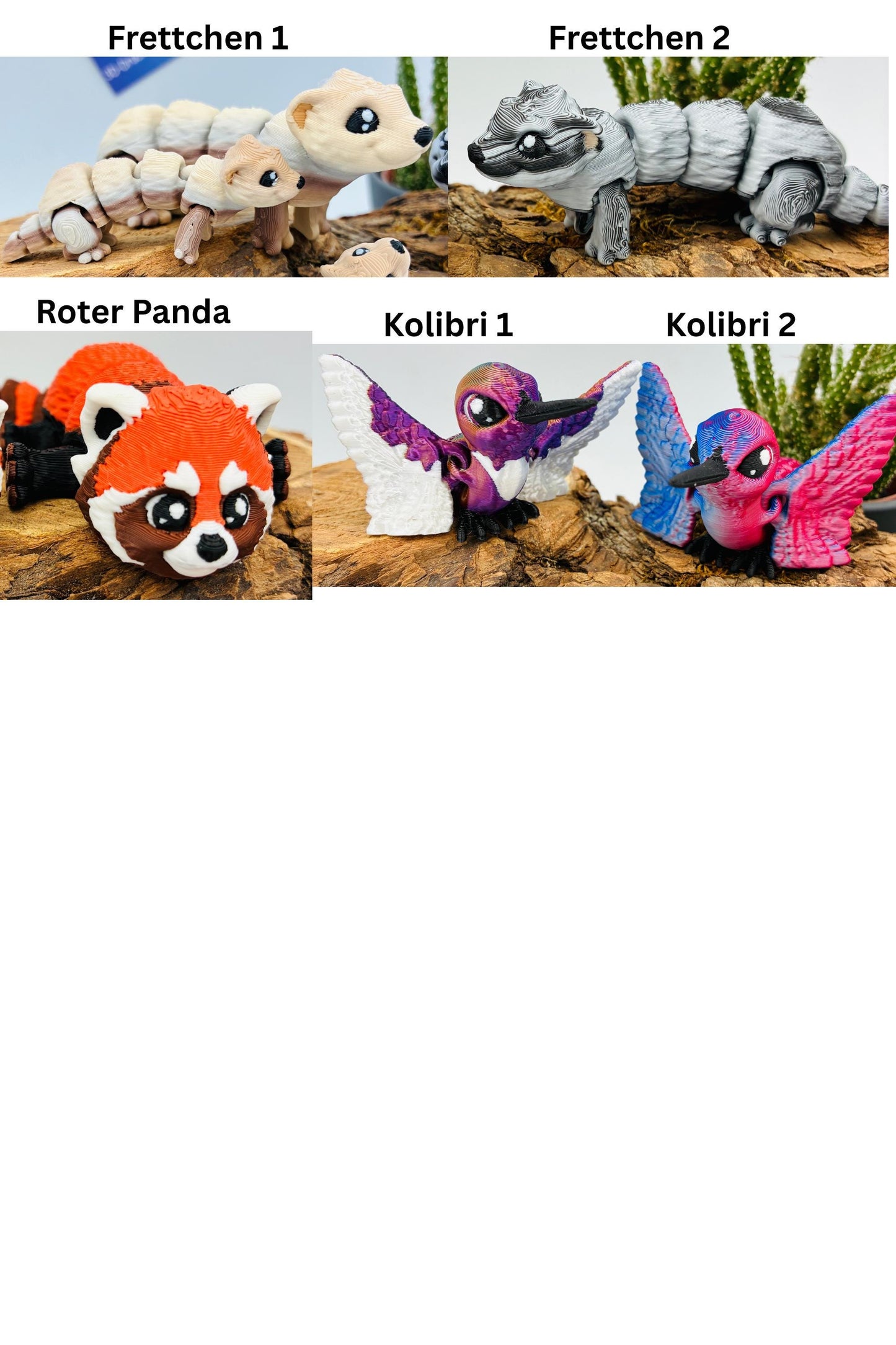 Flexi Tiere für Groß und Klein | 3D Druck Fidget | Geschenkidee | Sets | Ei