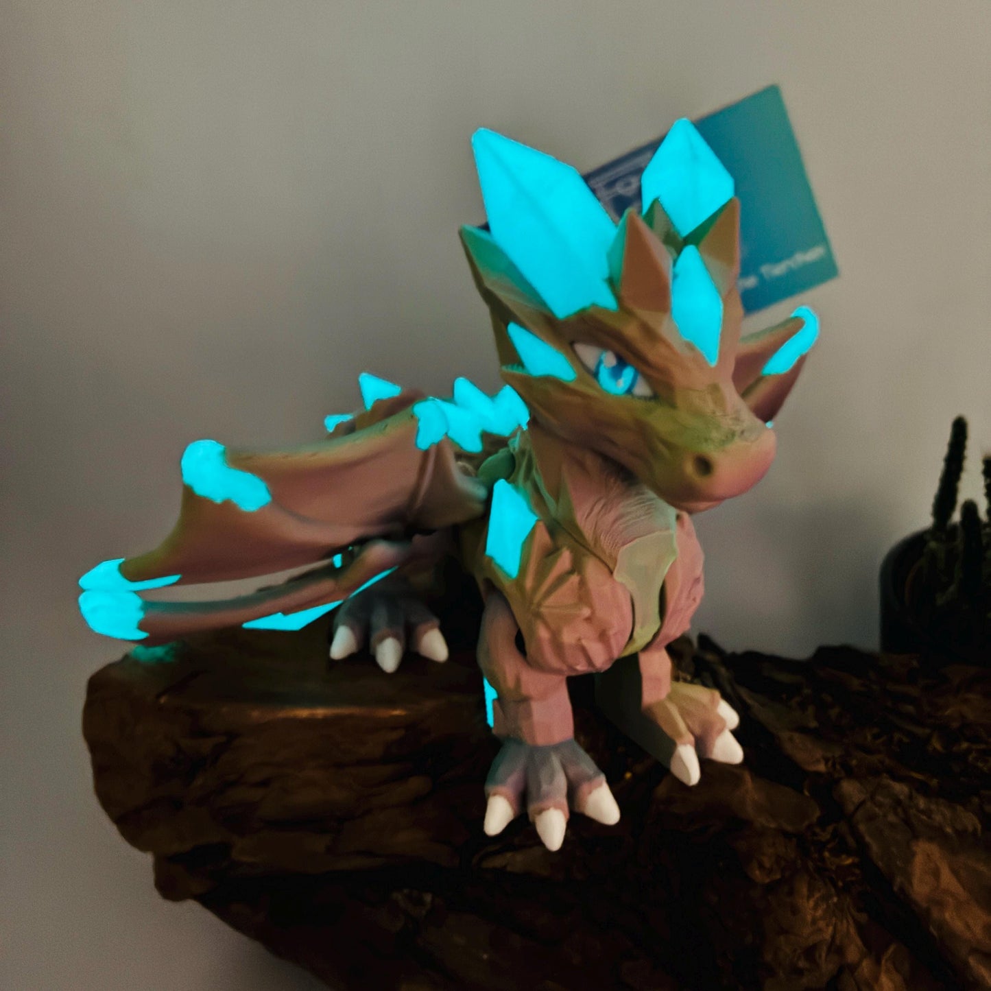 Magischer Kristalldrache – Beweglicher 3D-Druck Drache in Wunschfarbe