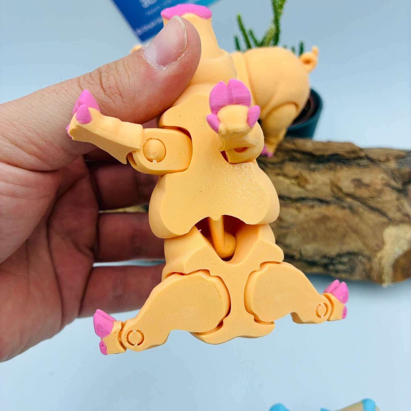 Bewegliches Schweinchen | 3D Druck Schwein | Flexi Schwein | Niedliche Tierfigur | Fidget Spielzeug | Bauernhof Deko | Geschenkidee