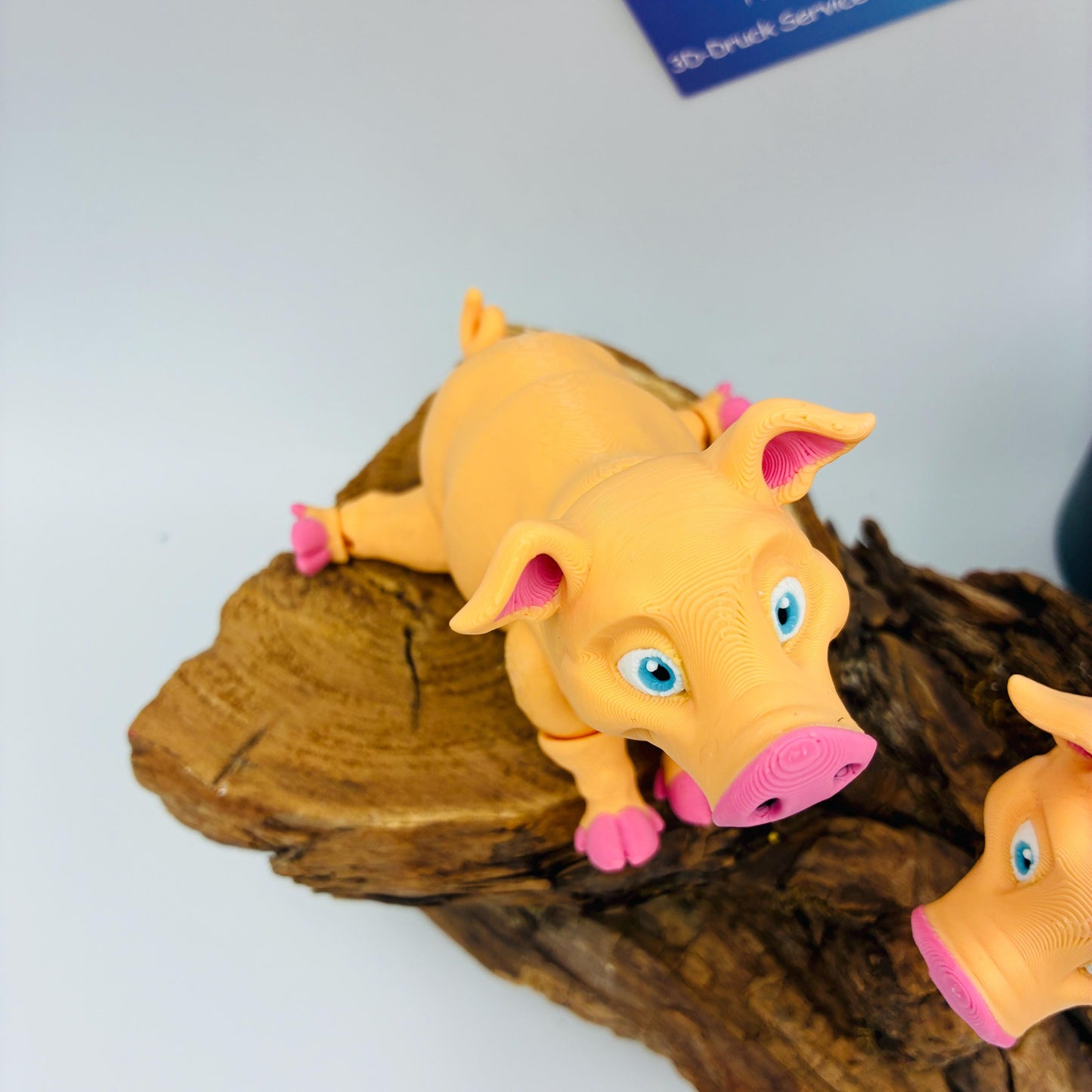 Bewegliches Schweinchen | 3D Druck Schwein | Flexi Schwein | Niedliche Tierfigur | Fidget Spielzeug | Bauernhof Deko | Geschenkidee