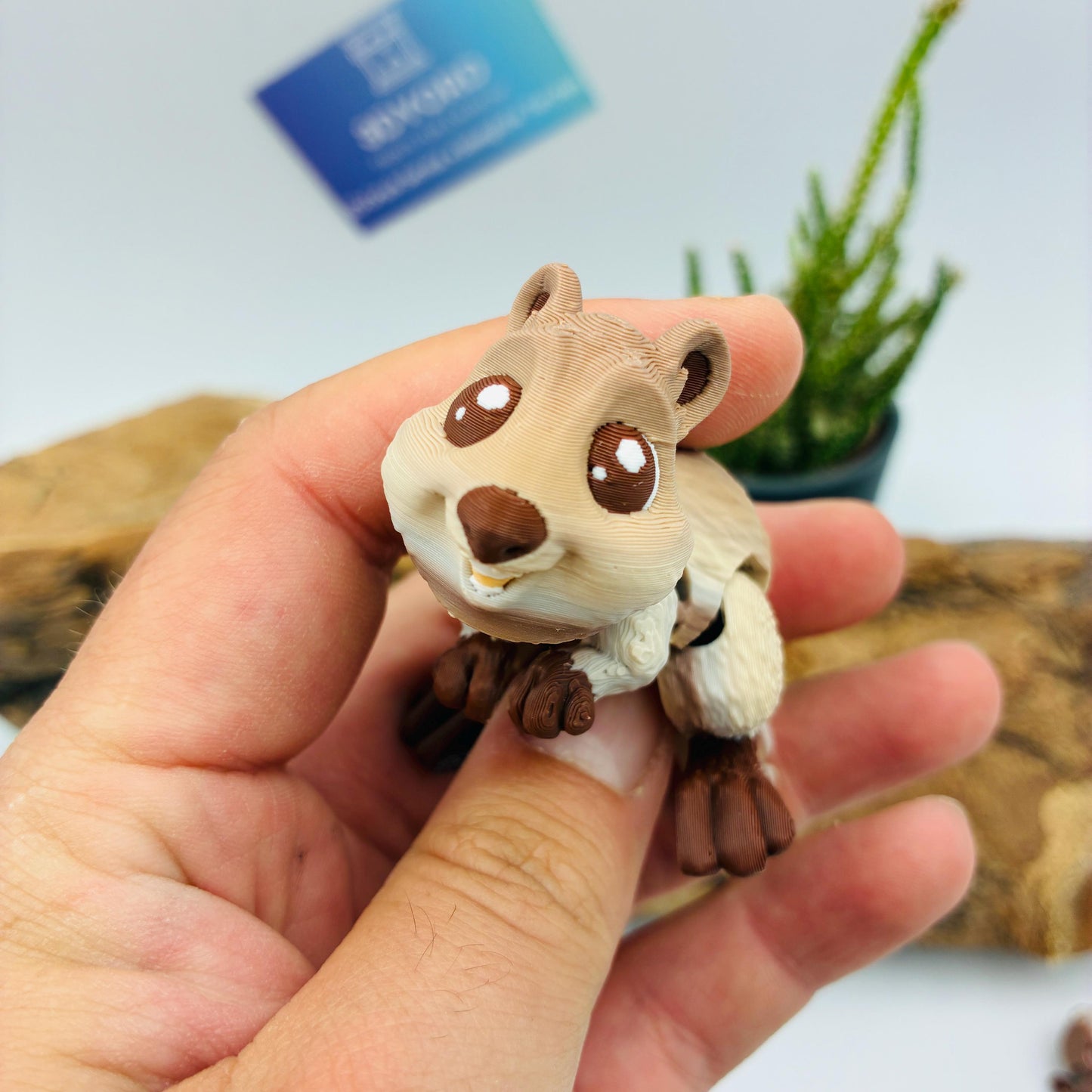 Bewegliches Baby Quokka | 3D Druck Quokka | Süße Tierfigur | Flexi Quokka | Schlüsselanhänger | Geschenk | Kawaii Deko