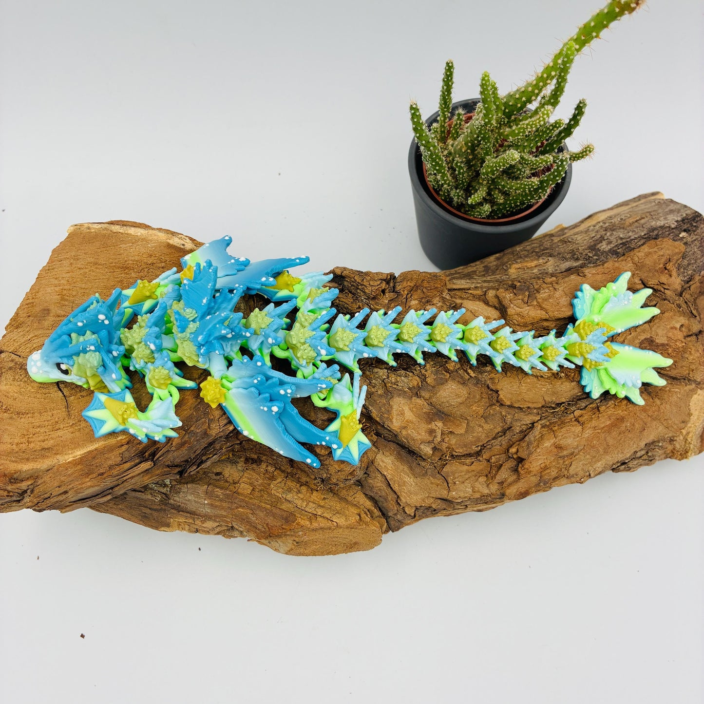 Beweglicher Baby Ocean Drache | 3D Druck Drache | Flexi Dragon | Fantasy Figur | Drachen Geschenk | Fidget Spielzeug | Deko