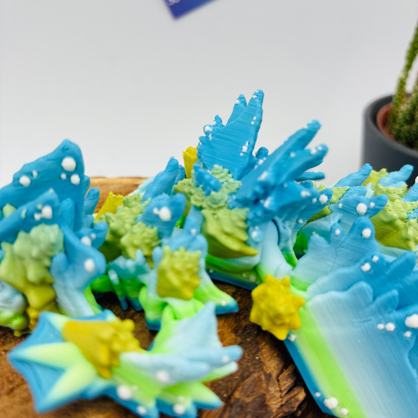Beweglicher Baby Ocean Drache | 3D Druck Drache | Flexi Dragon | Fantasy Figur | Drachen Geschenk | Fidget Spielzeug | Deko