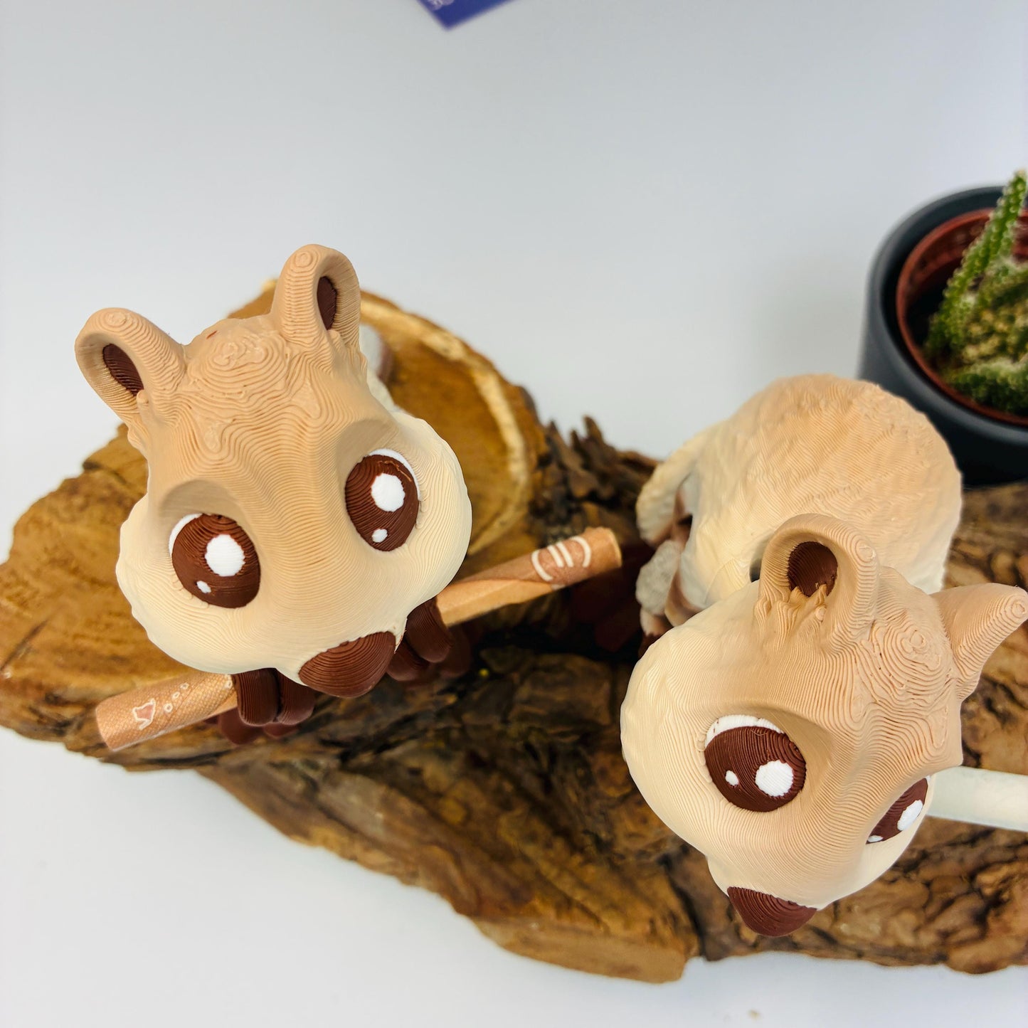 3D gedrucktes bewegliches Quokka | Süßes Flexi Tier mit Geldhalter | Originelles Geldgeschenk Hochzeit Taufe Geburtstag | Quokka Figur