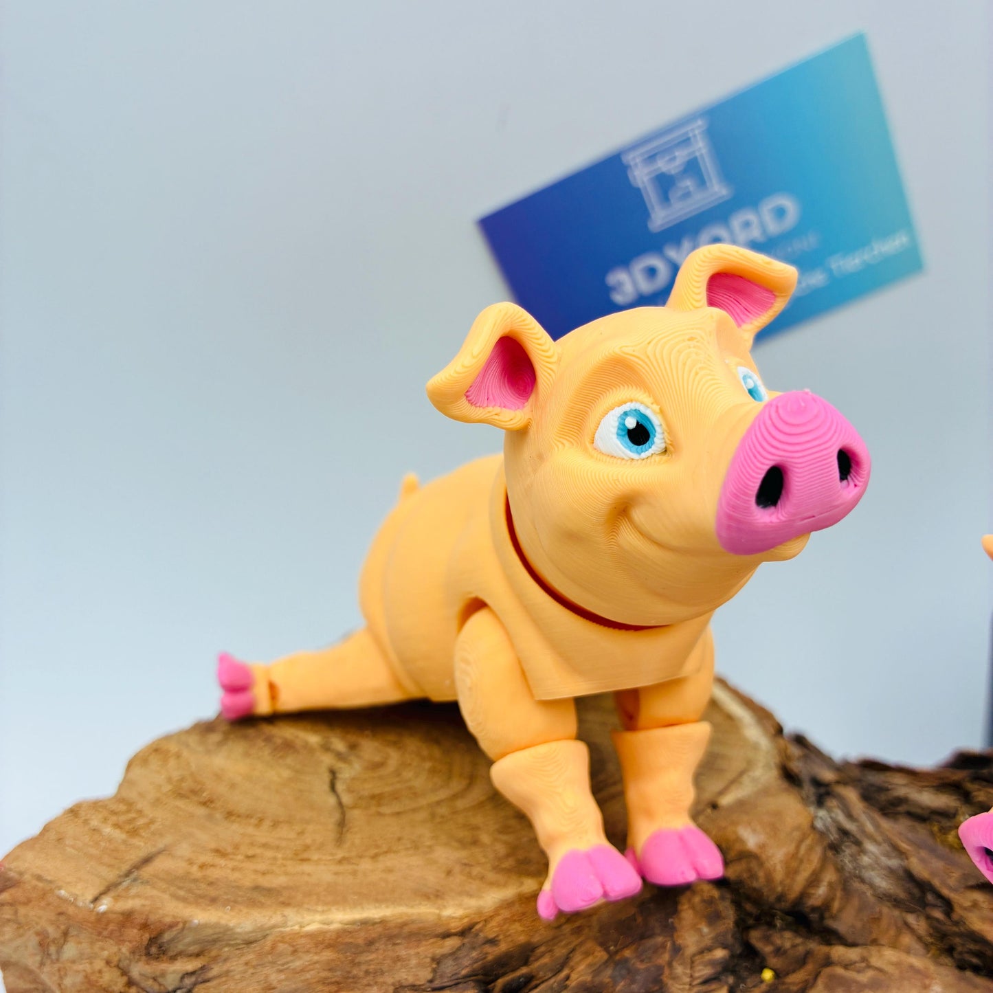 Bewegliches Schweinchen | 3D Druck Schwein | Flexi Schwein | Niedliche Tierfigur | Fidget Spielzeug | Bauernhof Deko | Geschenkidee