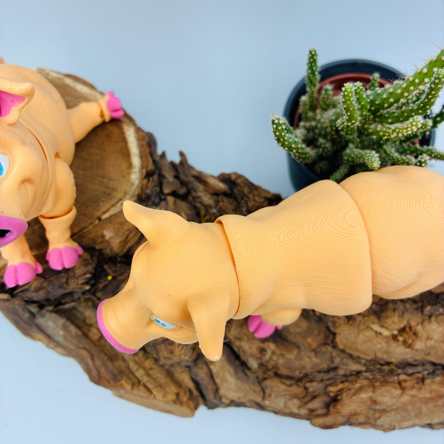 Bewegliches Schweinchen | 3D Druck Schwein | Flexi Schwein | Niedliche Tierfigur | Fidget Spielzeug | Bauernhof Deko | Geschenkidee