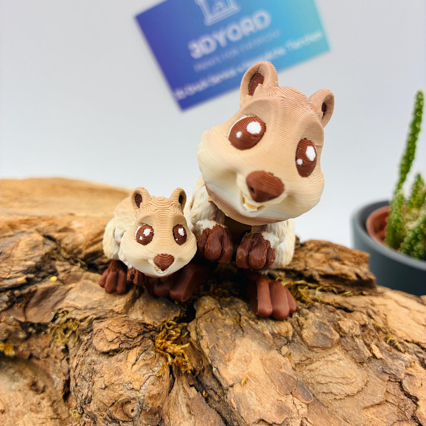 Bewegliches Baby Quokka | 3D Druck Quokka | Süße Tierfigur | Flexi Quokka | Schlüsselanhänger | Geschenk | Kawaii Deko