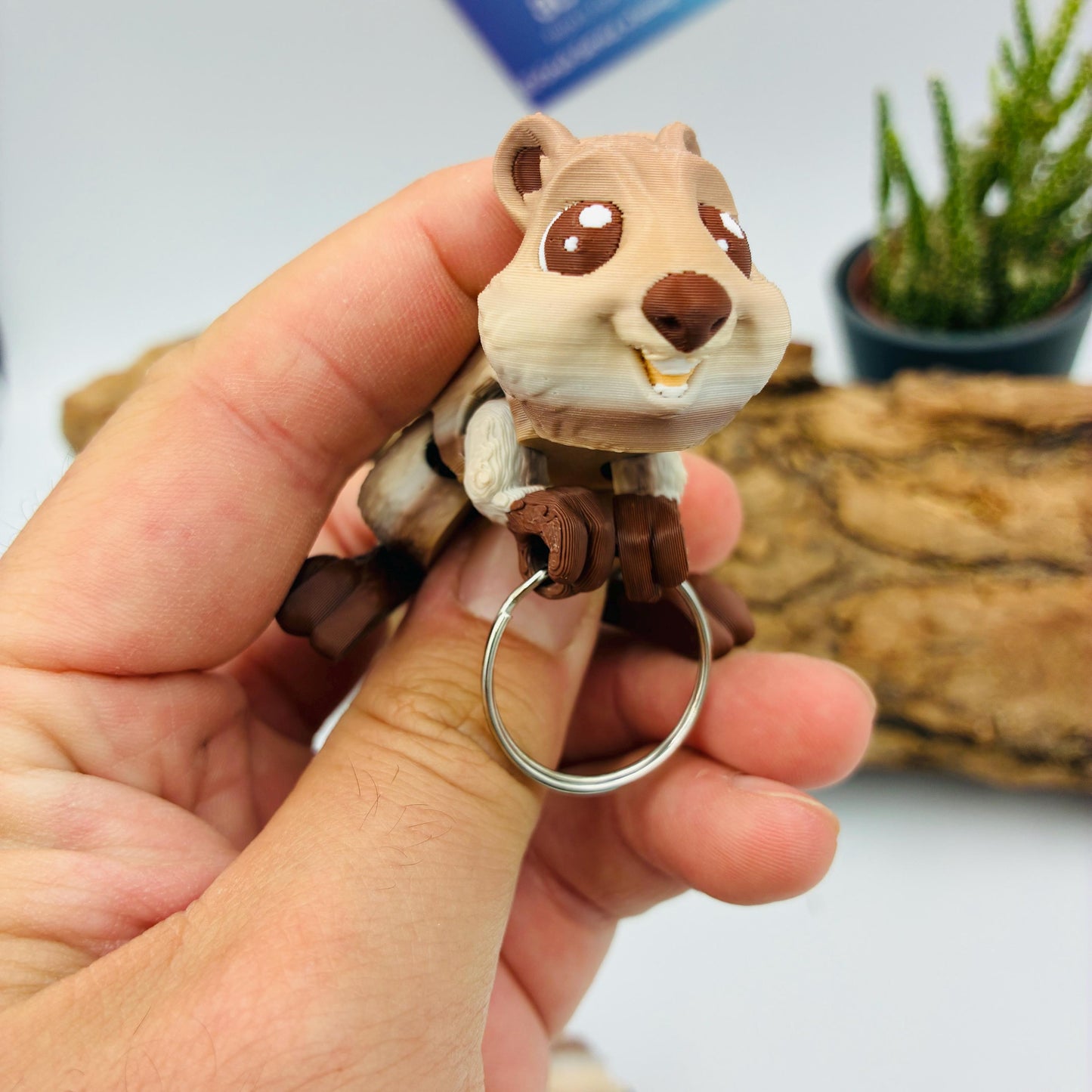 Bewegliches Baby Quokka | 3D Druck Quokka | Süße Tierfigur | Flexi Quokka | Schlüsselanhänger | Geschenk | Kawaii Deko