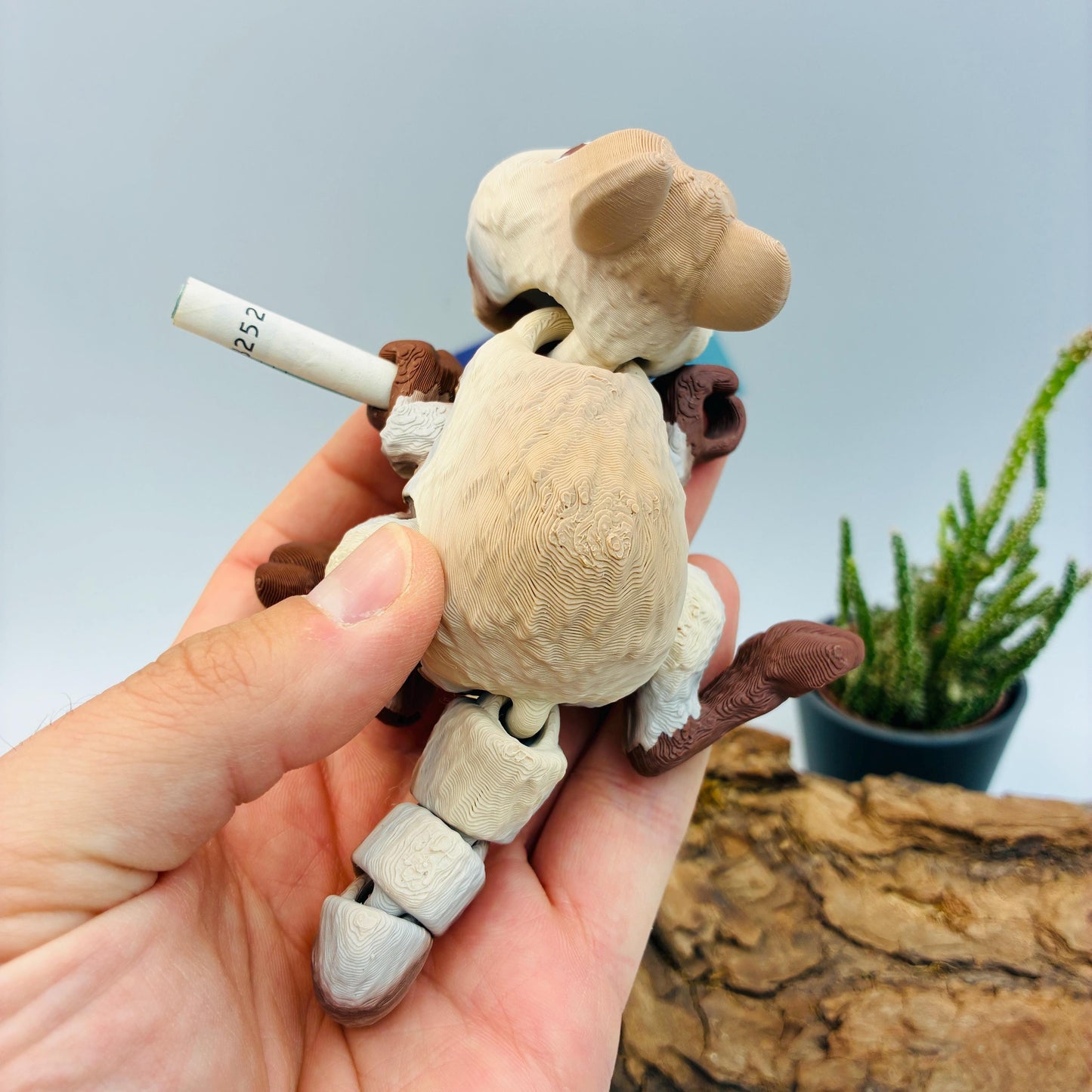 3D gedrucktes bewegliches Quokka | Süßes Flexi Tier mit Geldhalter | Originelles Geldgeschenk Hochzeit Taufe Geburtstag | Quokka Figur