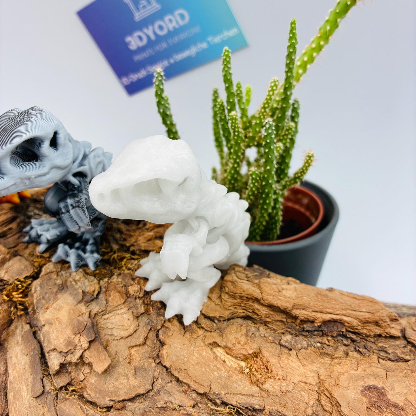 Mini-Dinosaurier-Skelett – 3D-gedruckt | Beweglich | Optional nachtleuchtend