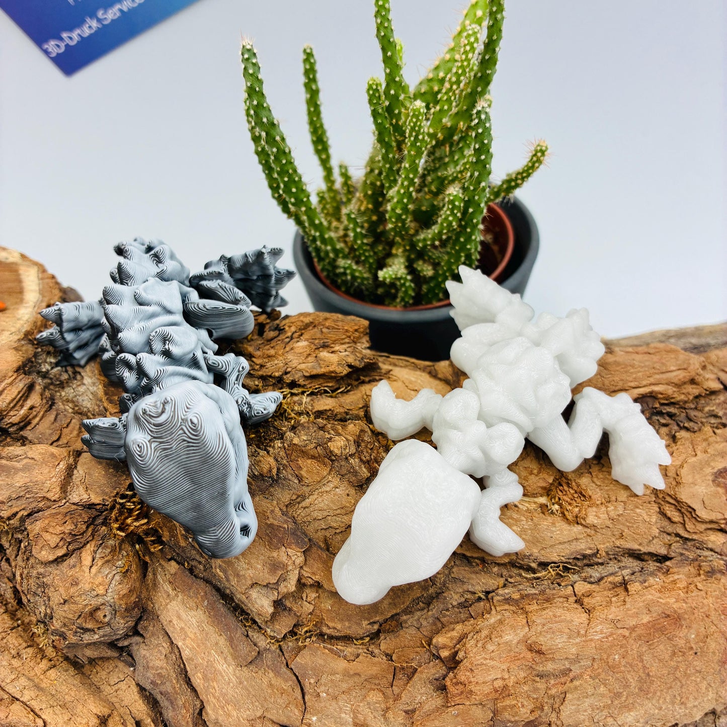 Mini-Dinosaurier-Skelett – 3D-gedruckt | Beweglich | Optional nachtleuchtend